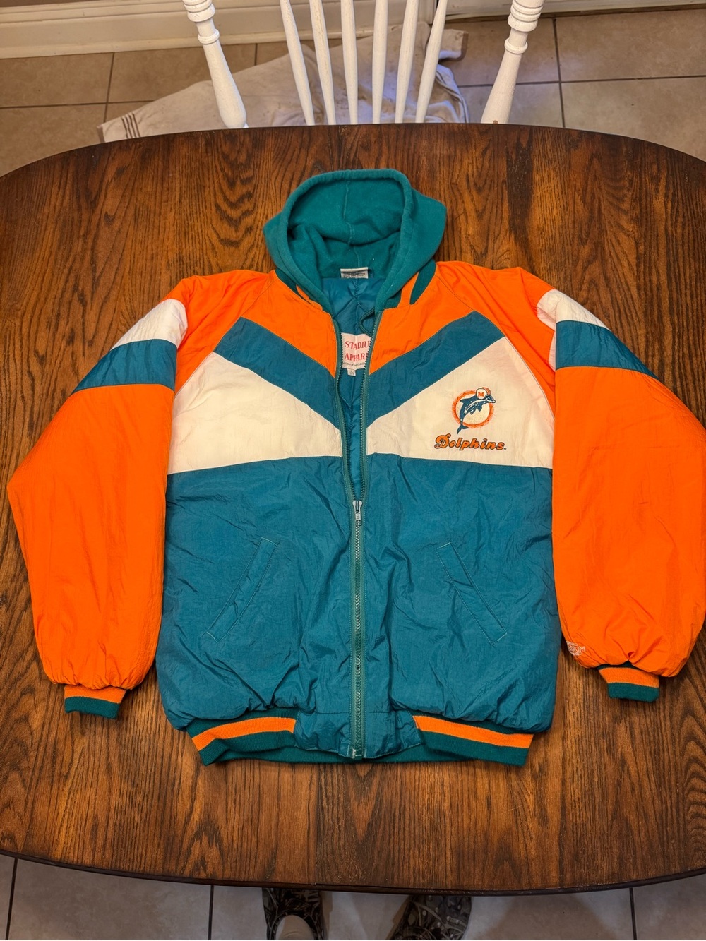 Vintage Miami Dolphins Stadium Apparel Youth Large Jacket